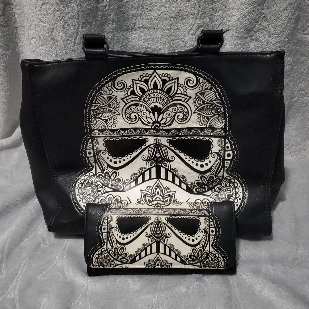 Rare 2015 Star Wars x Loungefly Calaveras/Sugar Skull Stormtrooper Tote & Wallet